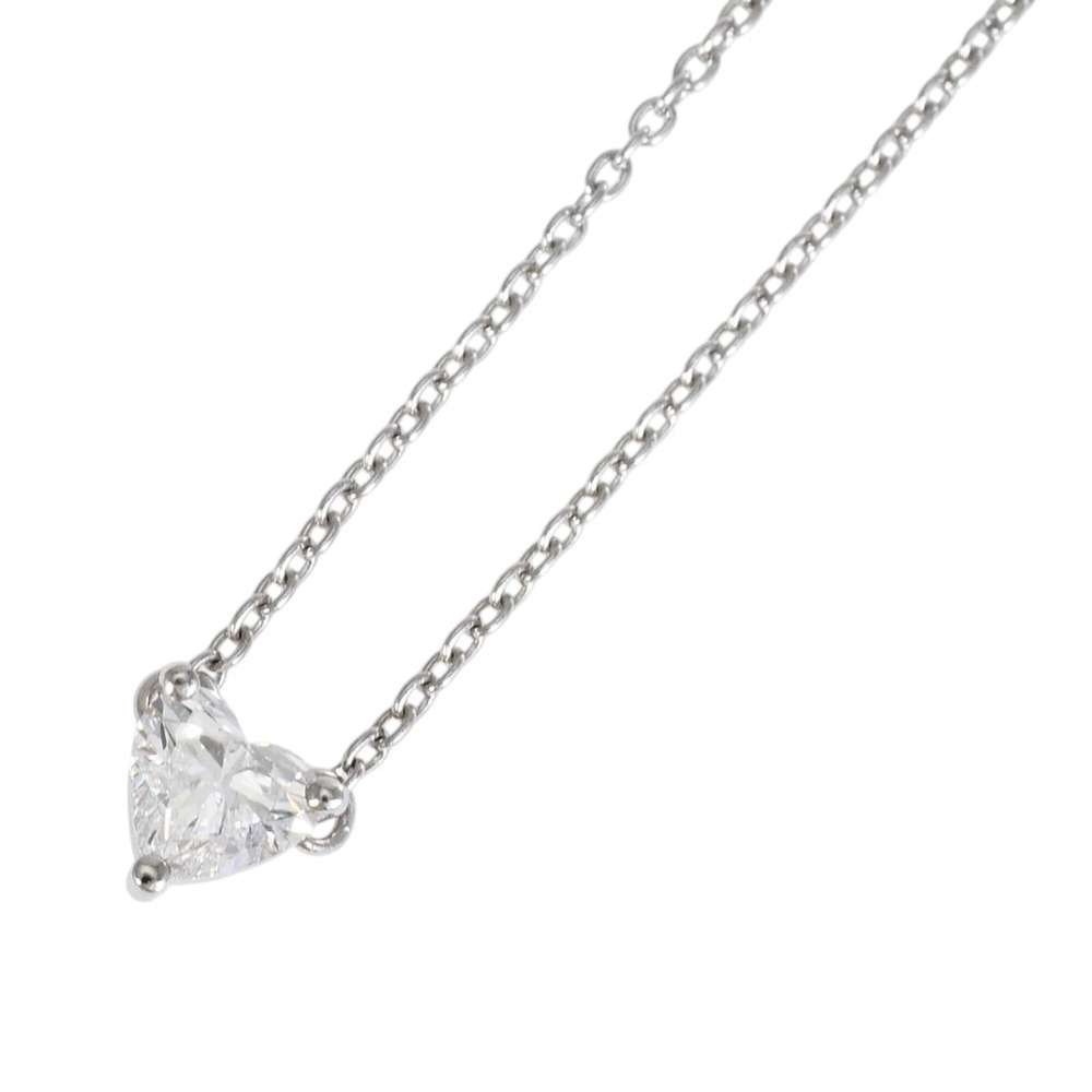 VINTAGE 18K (18-karat white gold) necklace with a 0.30ct VS2 diamond